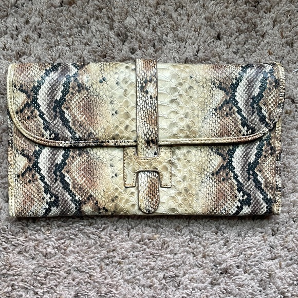 Snakeskin clutch - Picture 1 of 4